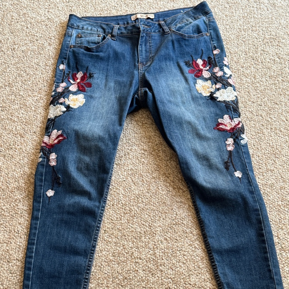 SANDPIPER EMBROIDERED JEANS